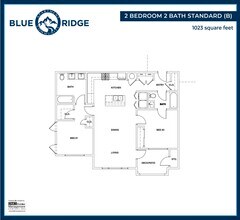 2 Bedroom Standard (A) 1931-303 floor plan